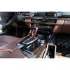 Car Interior Red Carbon Fiber ABS Gear Shift Handle Sleeve Button Cover Stickers For BMW F20 F30 F10 F32 F25 X5 F15 X6 F16 LHD