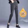 Plush Thick Casual Pants Women's Corduroy Warm Pants Autumn Winter Leggings High Waist Harem Pants Trousers Women