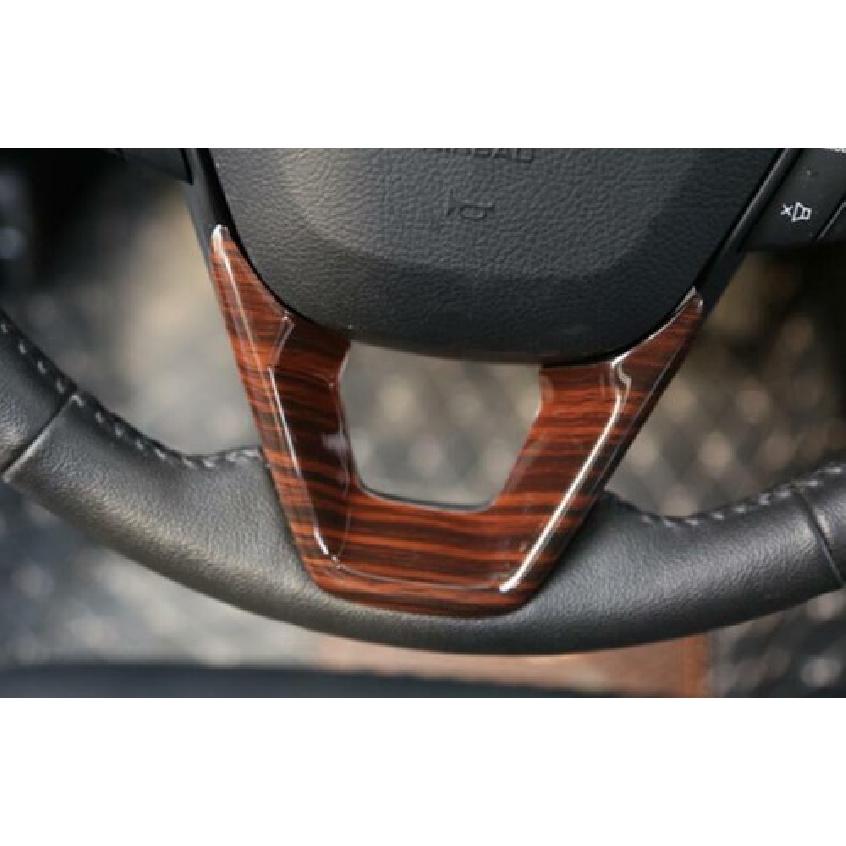 For Ford Mondeo Fusion A 2013-20 1PCS Wood Grain Steering Wheel Sheet Cover Trim