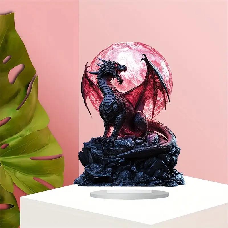 Magic Dragon & Crystal Ball - Boho Acrylic Desk Decor, Ideal Christmas Gift