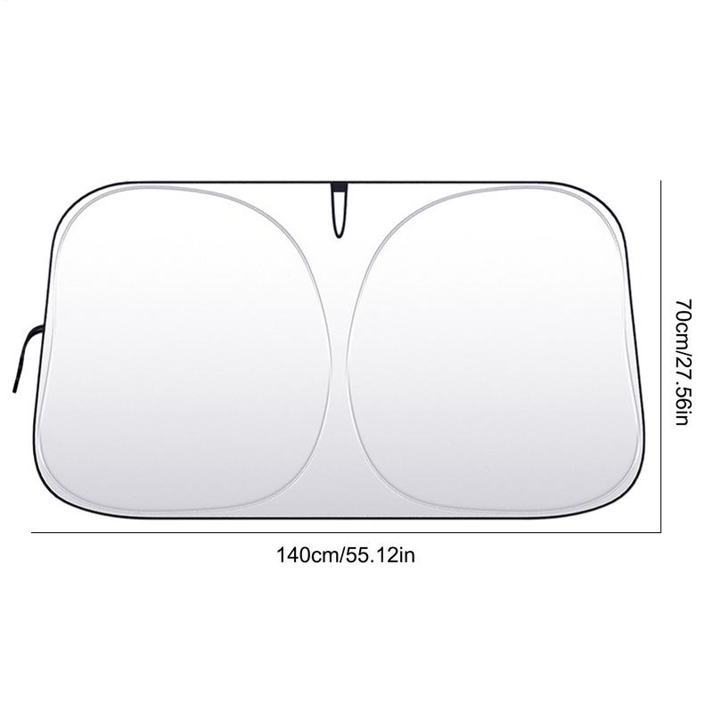 Windshield Sun Shade Foldable Reflective Windshield Cover Uv Protector For Outdoor Travel Parking Hybrid Electric Vehicle Road