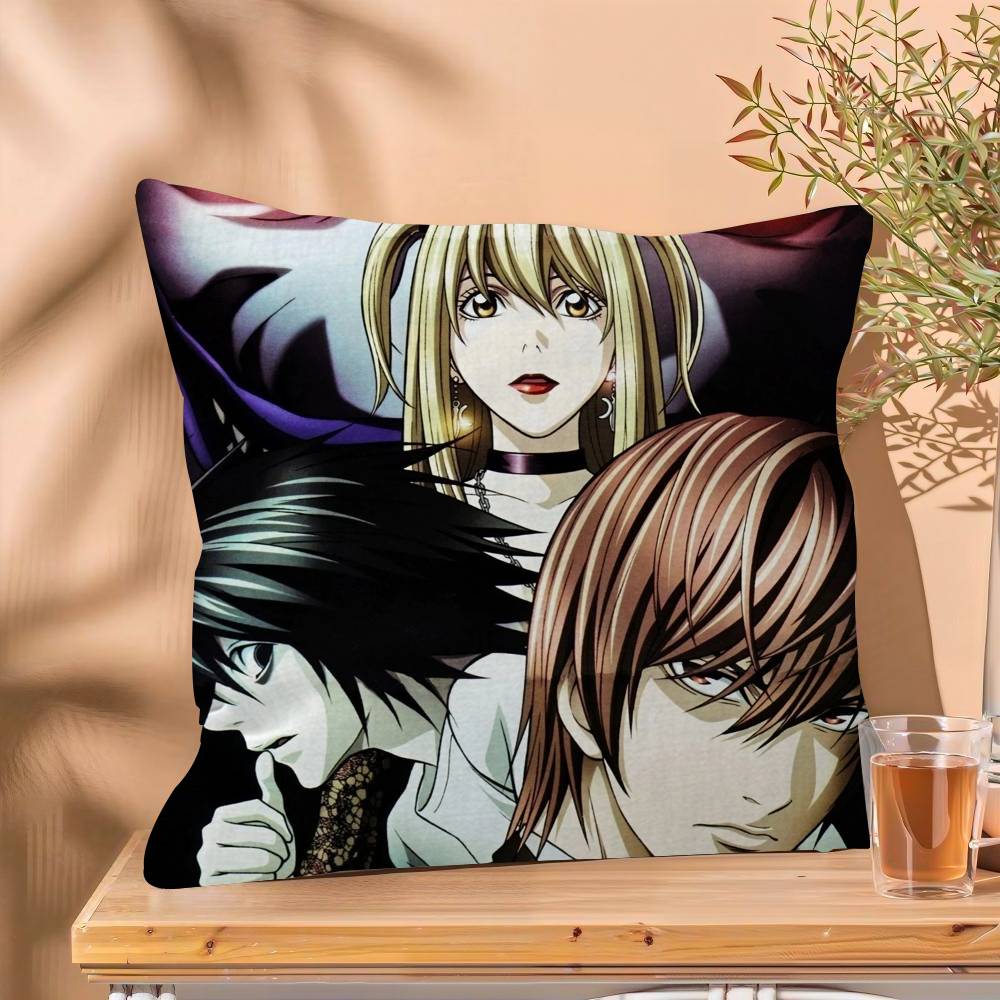 1PC Aanime Death Note  Cushion Cover Car Throw Pillow Case For Sofa Car Christmas Gift
