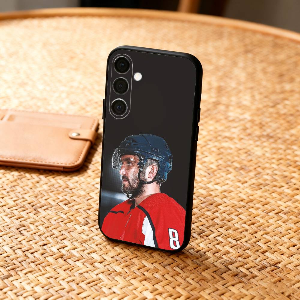 H-Hockey P-Player A-Alex Ovechkin  Phone Case For Samsung  A73,72,71,53,52,51,22,91,80, Soft Black Cover