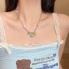 Acrylic Zinc Zinc Alloy Elephant Pumpkin Necklace Chain Choker Halloween Pendant Jewelry  Gift