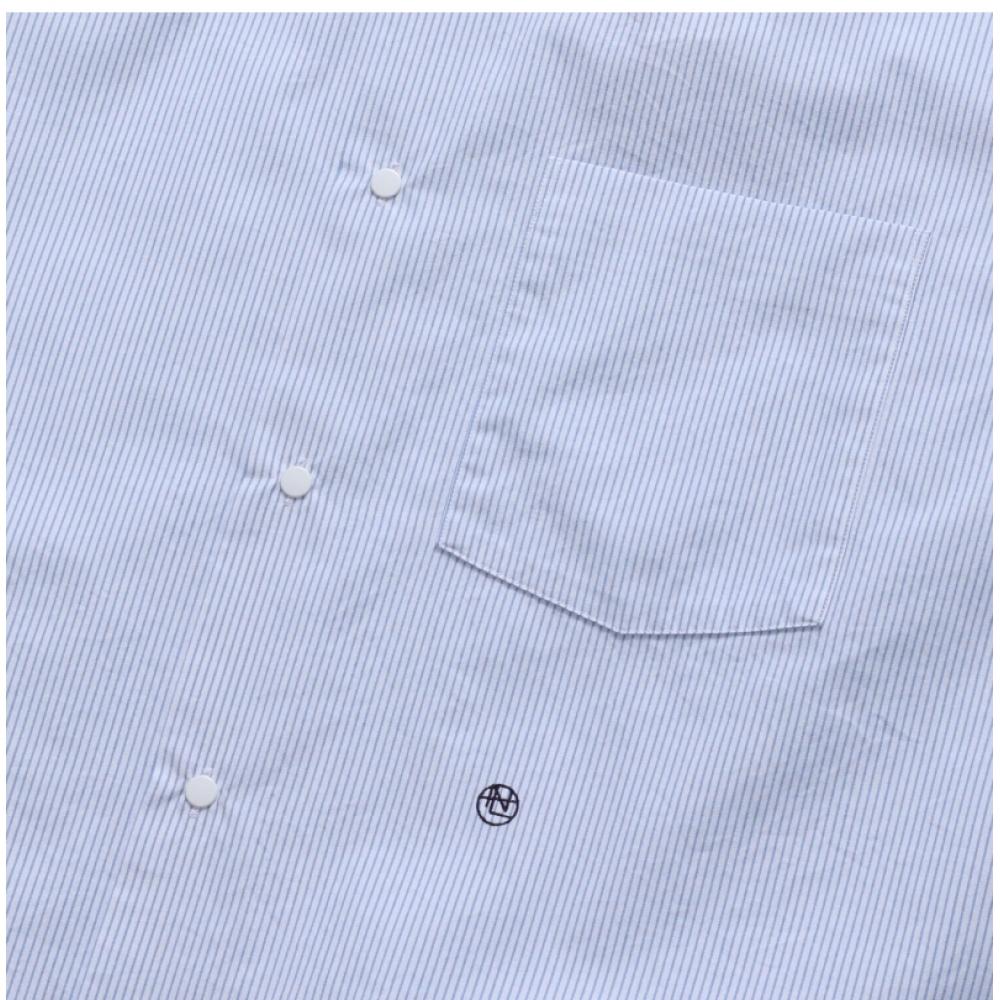 Nanamica Striped Wind Unisex Shirt Sugf362e Sx