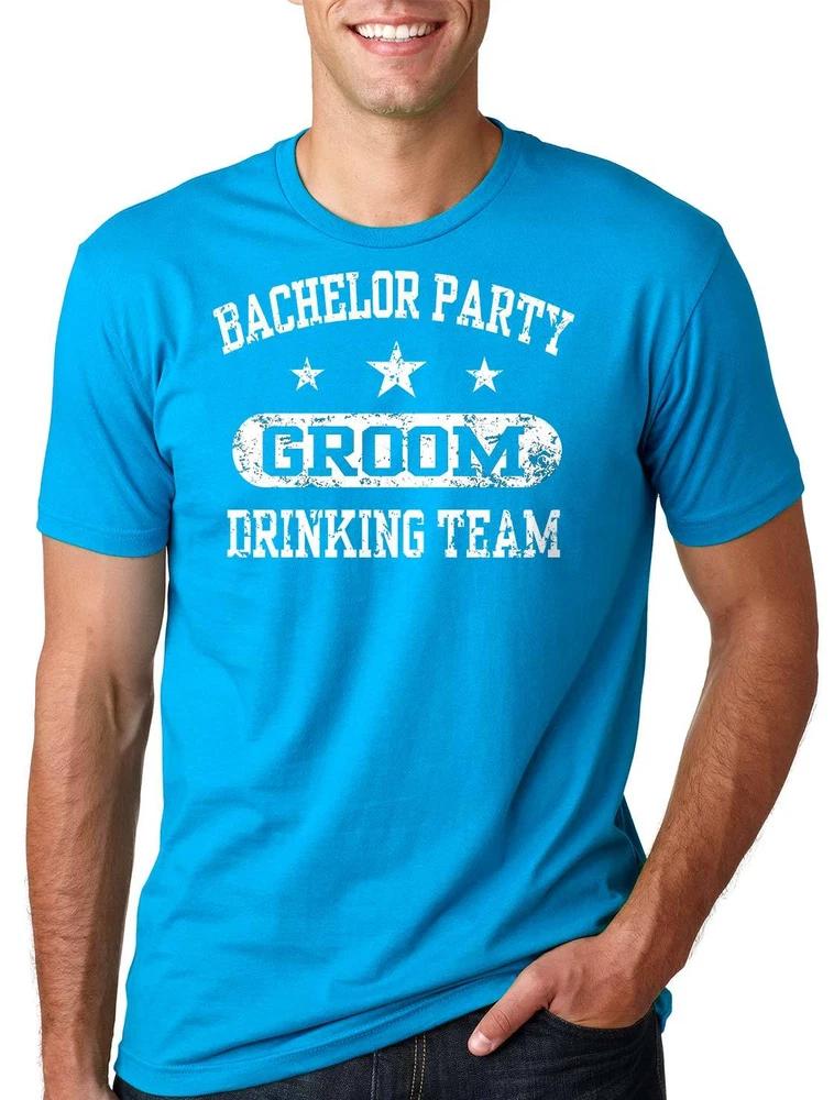 Bachelor party Groom Tshirt Groom Drinking Team Tee Shirt Engagement Wedding M