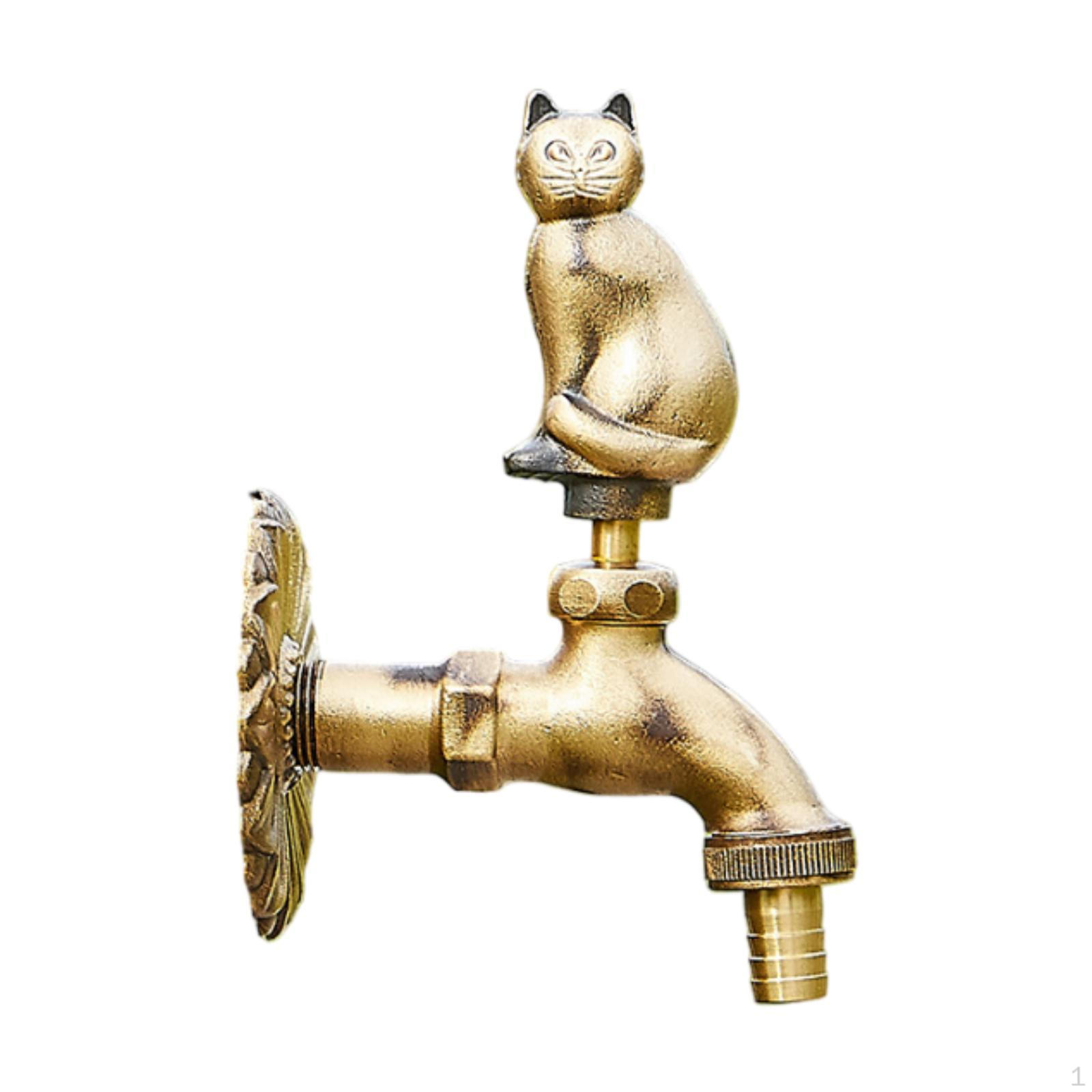 

Латунный садовый кран для использования на открытом воздухе, настенный кран для двора и прачечной Kitten