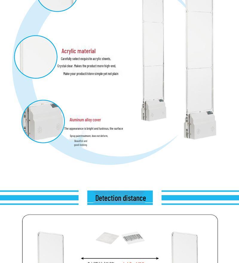 High-Grade Acrylic Clothing Anti-Theft Alarm System for Supermarkets