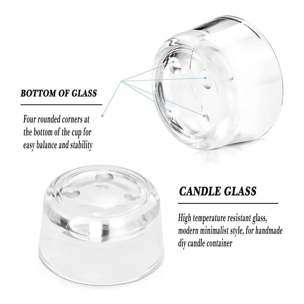 Clear Glass Tealight Candle Holders, for Standard 1.5" Tealights, Bulk Wedding & Party Centerpieces, Home Table Decor