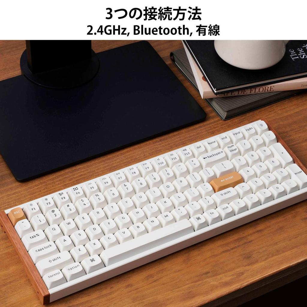 Keychron K4 HE Rapid Trigger Wireless Custom Hall Effect Gateron Double Rail Magnetic Bluetooth QMK Aluminum Wood RGB Compatible with and Linux US