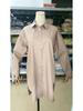 2025 Women's Plus Size Striped Long Sleeve Shirt - Casual, Loose Fit, 4 Colors, Japan & South Korea Style