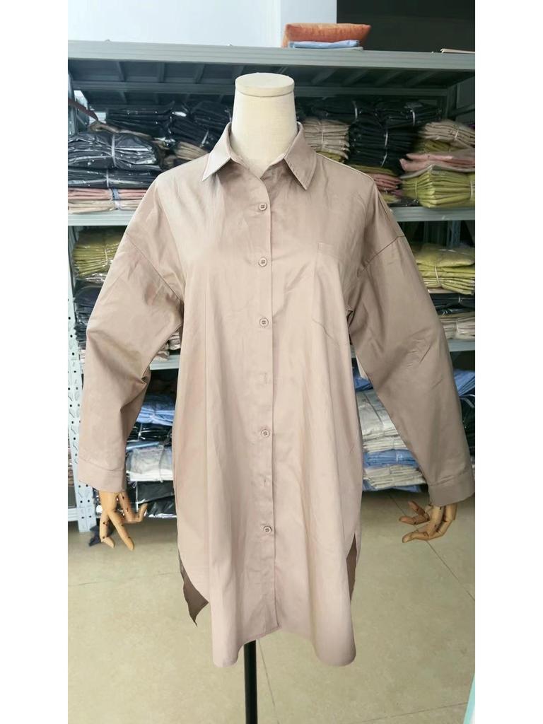 2025 Women's Plus Size Striped Long Sleeve Shirt - Casual, Loose Fit, 4 Colors, Japan & South Korea Style