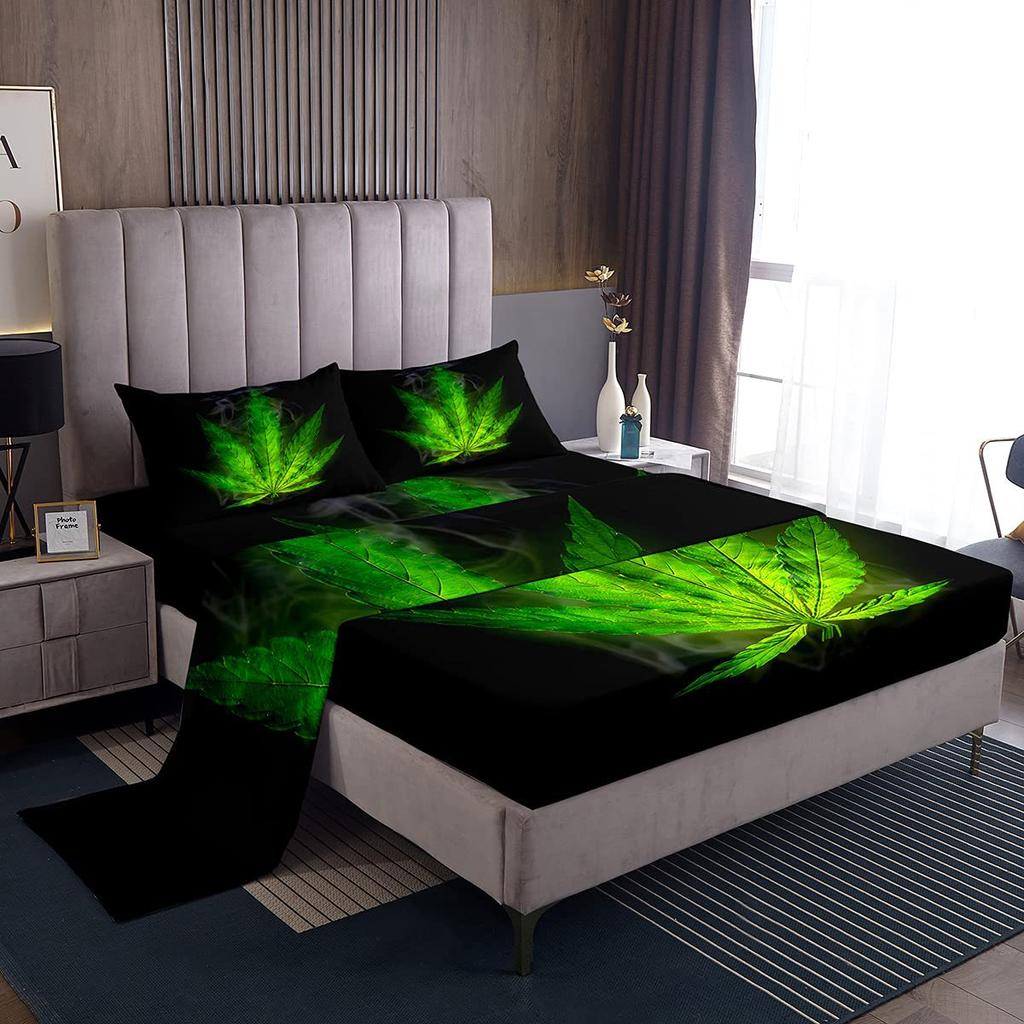 Gamepad Pattern Mattress Four-Piece Bedding Set Bedroom Dormitory Bedding Decoration