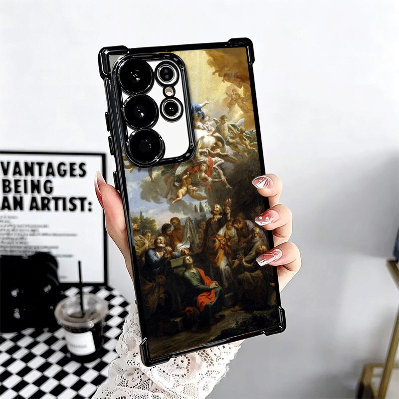 Renaissance Aesthetics Art Painting Soft Phone Case For Samsung Galaxy S26 Ultra S25 Edge S24 FE S23 Plus S22 S21 + S20 Plating