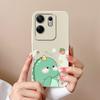 For Infinix Zero 30 4G 5G Case Cute Dinosaur Leopard Print Pattern Liquid Silicone Protective Back Cover For InfinixZero30 Funda