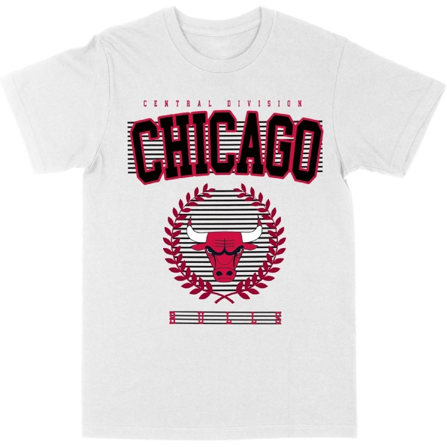 Мужская футболка NBA Chicago Bulls Белая Премиум Gildan Blanks S белый