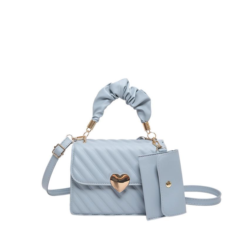 Textured women's bag hand commuting simple new 2025 messenger bag small square bag fashion casual personality popular shoulder bag