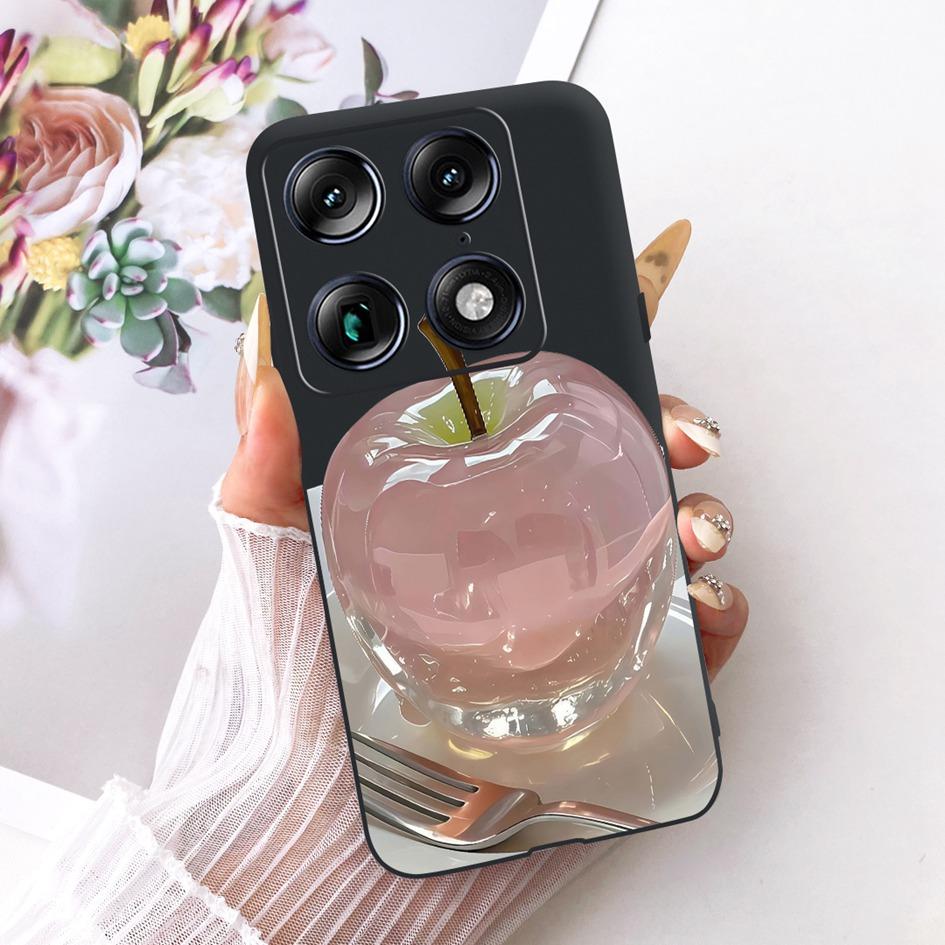 For Motorola Signature 2026 Case Popular Flower Marble Painted Cover Soft Silicone Black Phone Shell For Moto X70 Air Pro Fundas
