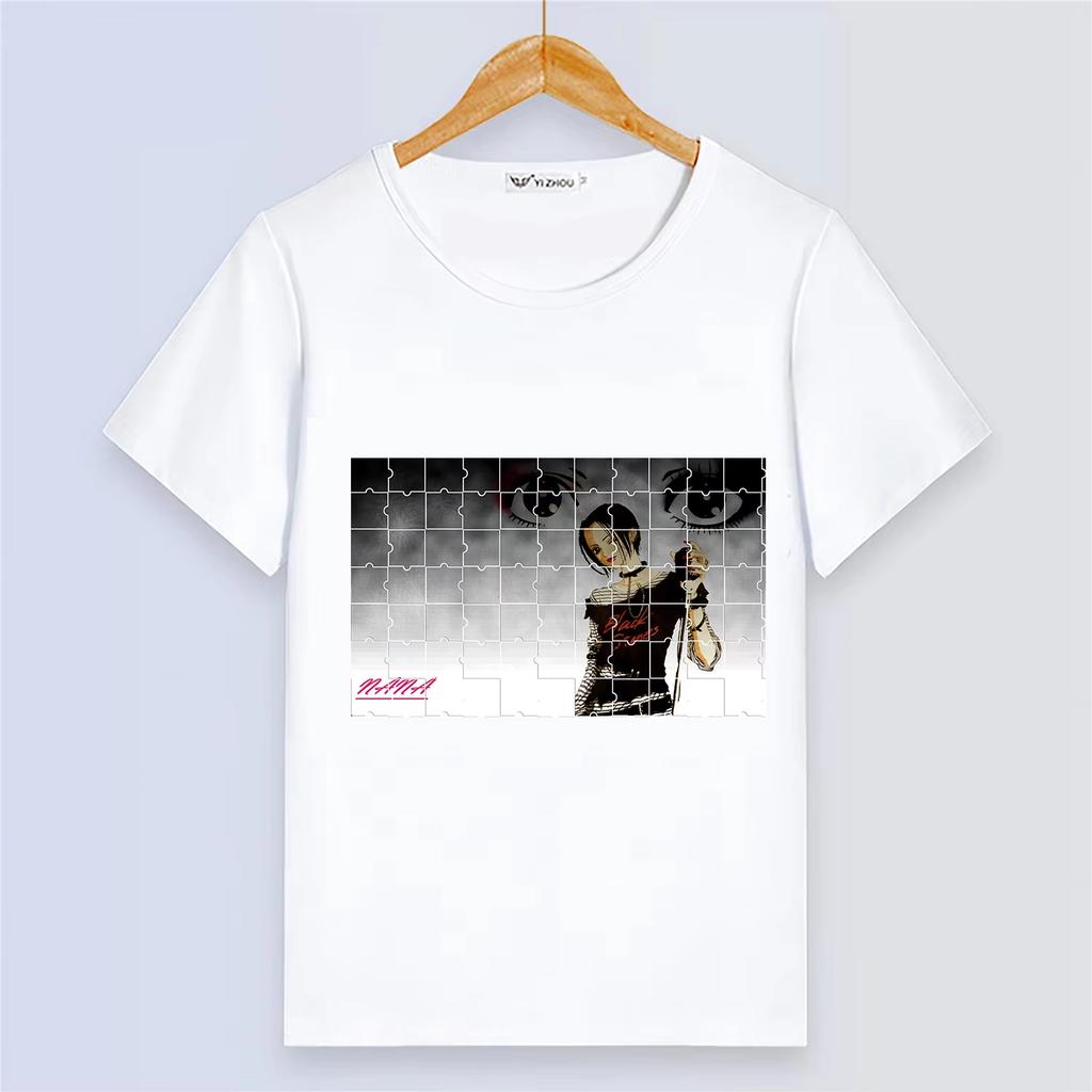 Anime NANA Mädchen Print Harajuku Stil Sommer Paar Cartoon Outfit Niedlich Damen Kurzarm Damen und Herren T-Shirt