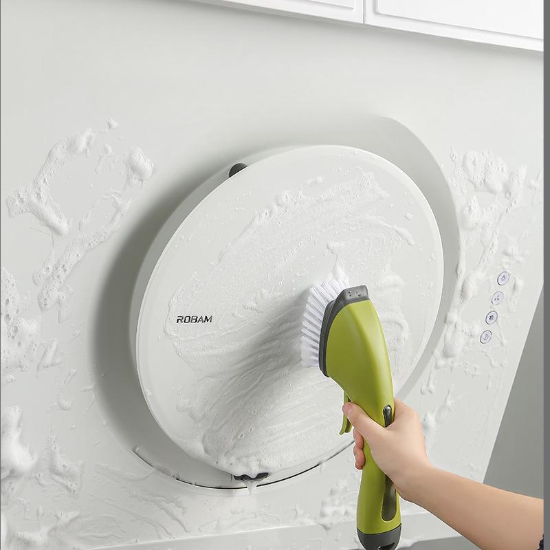 Multi Functional, Automatic Liquid Filling Cleaning Brush, Press Type, Stove Brush, Pot Washing Brush, Wall Brush, Kitchen Dishwashing Brush