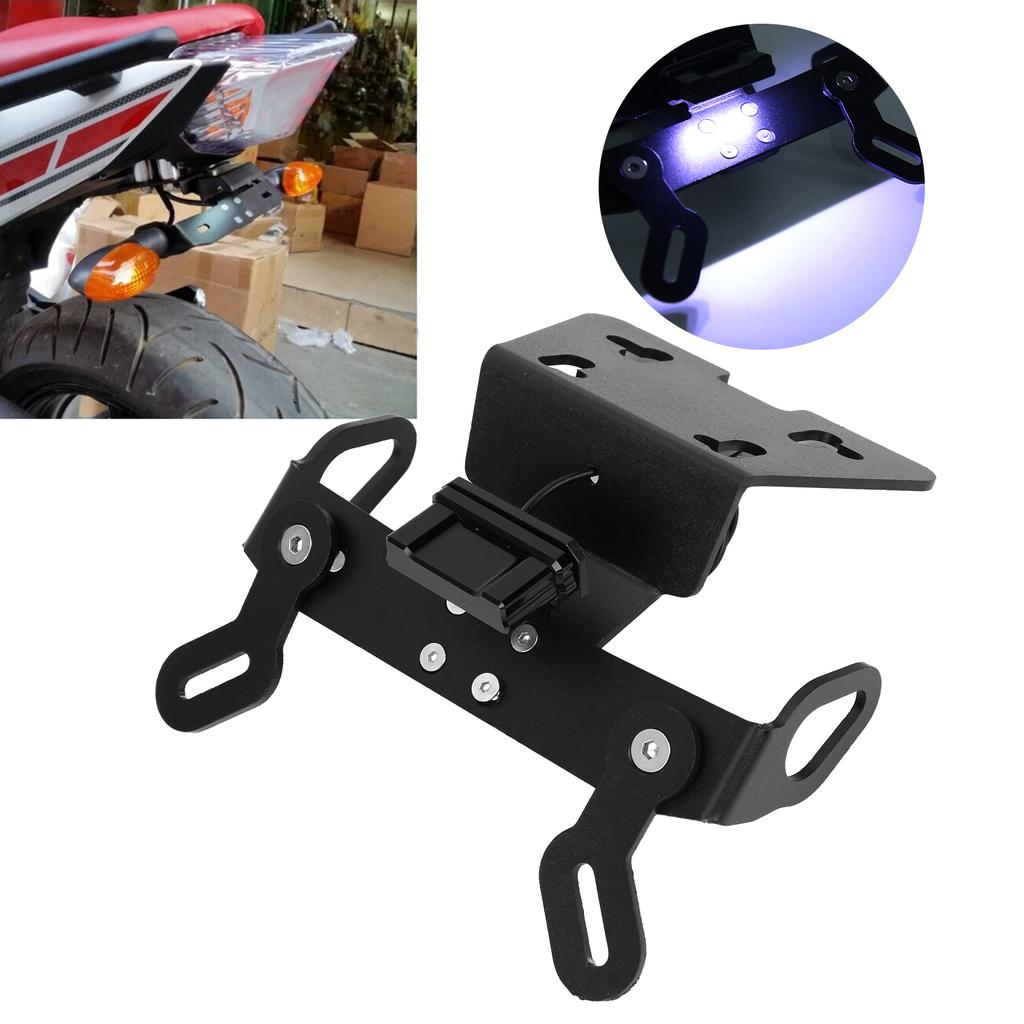 Short License Plate Bracket W LED Light Fender Eliminators Fit for YAMAHA XJ6N XJ6 Diversion