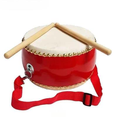 Small Inch Cowhide Hand Drum for Kids - Kindergarten Percussion Gong 
