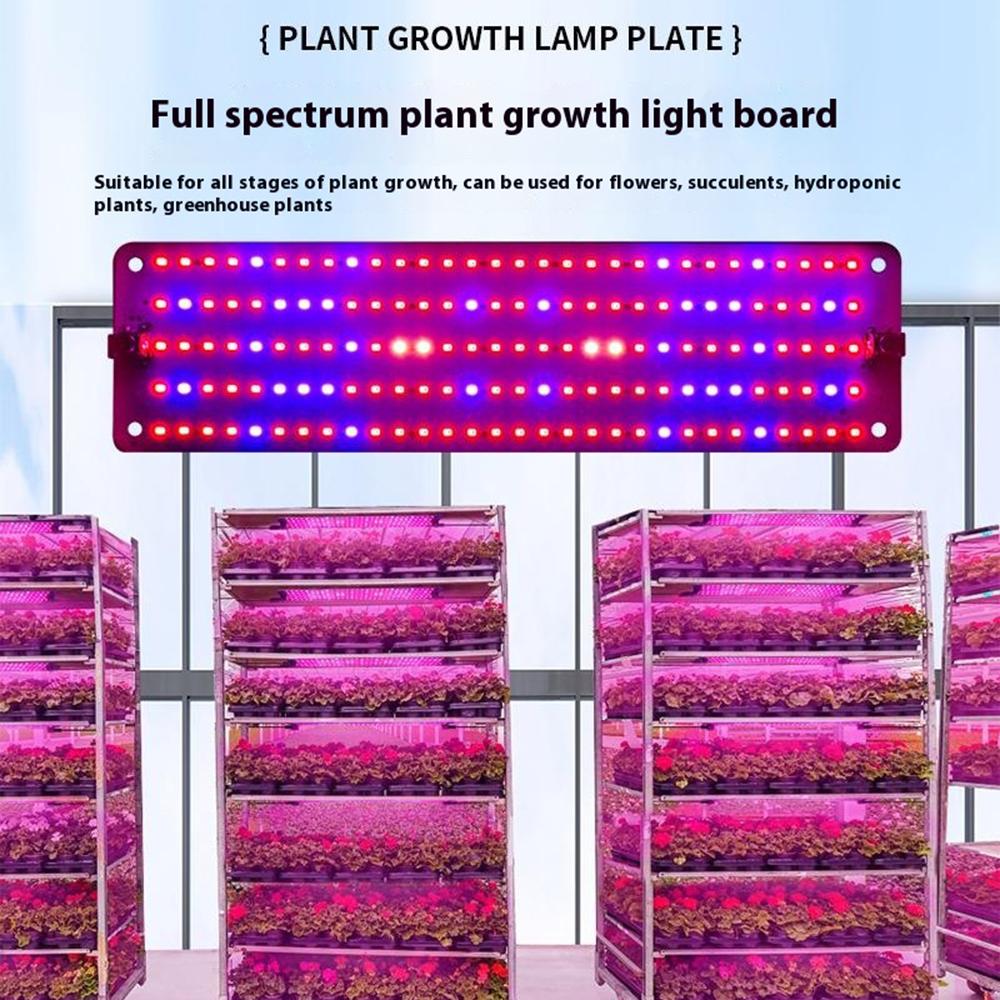 12V 2-Panel Plant Growing Light Potted Plants Shelf Seedling Growth Fill Light,EU Plug