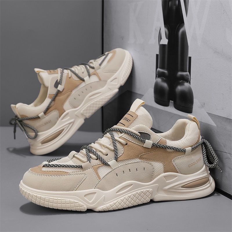 Autumn Breathable Men's Shoes 2025 New Little White Shoes Winter Trend Versatile Men's Leisure Sports Dad Trendy Shoes