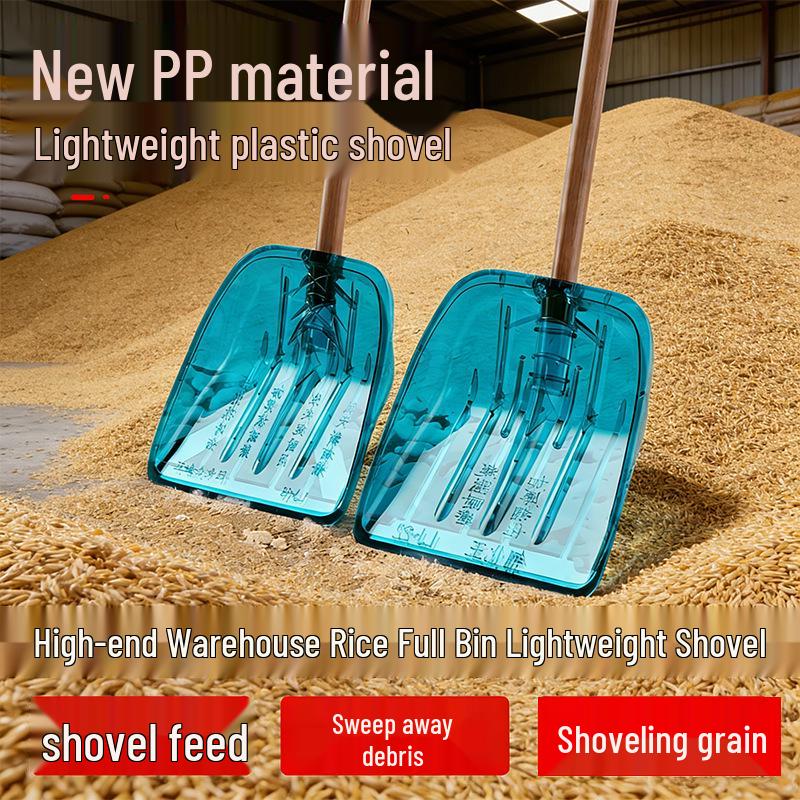 Durable Tempered Transparent Plastic Grain & Snow Shovel