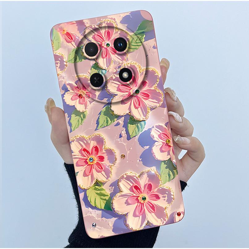 For Huawei Nova 12i Case 12 i Silicone Protective Cover Fashion Simplicity flower Funda for Huawei Nova 13i Nova12i Coque Capa