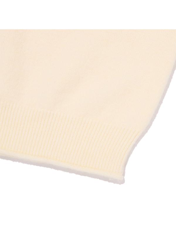 KIRSH Ribbon Cherry Loose Fit Hairy Pullover [Ivory]