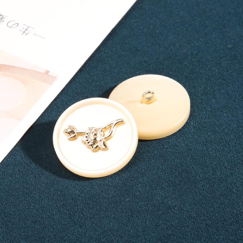 10Pcs High-End Suit Buttons Versatile Men'S And Women'S Clothes Jacket Coat Pattern Buttons Round Top Sweater Button Accessories