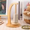 Dreh-Spinner Holz Garnhalter Spinn- Strickwerkzeuge Häkelhalter Drehbar Magnetische Garnspule Wollknäuel Aufwickler