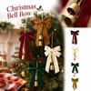 Christmas Tree Hanging Ornaments with Bells and Bows, Festive Holiday Decorations for Home and Tree