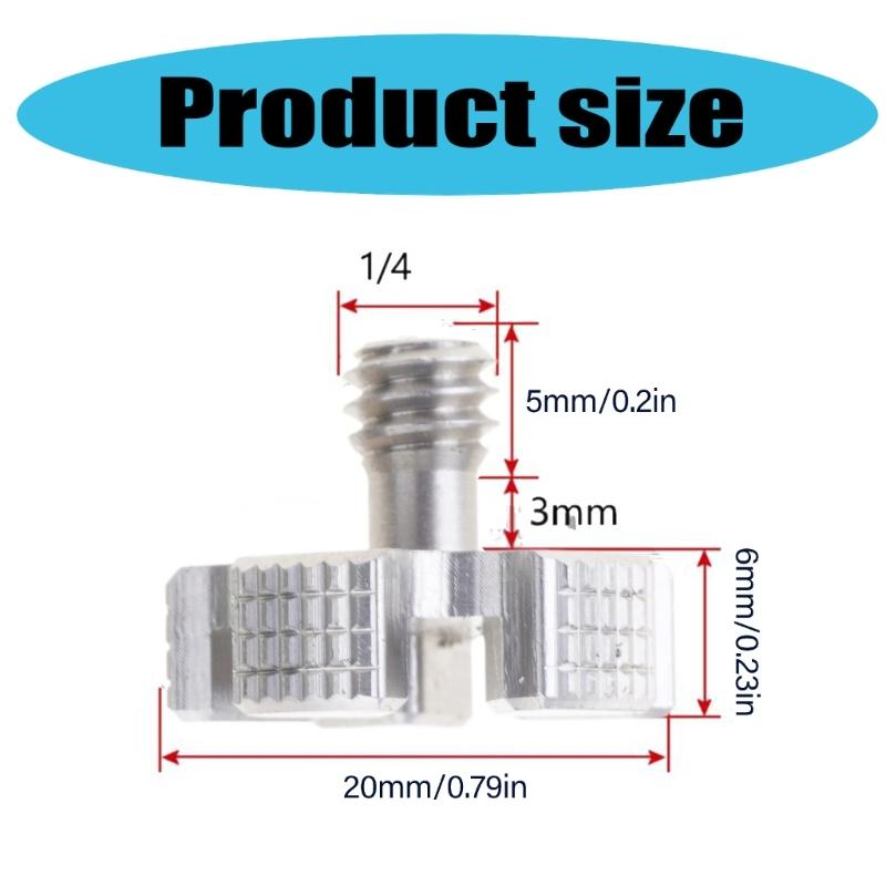 Quality 1/4 Screw for Camera Mounts Compatibility with Various Tripods Metal Construction Enjoy Stable Photoshoots
