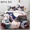 Kawaii Anime sexy Mädchen Bettwäsche-Set, Bettbezug, Bettset, Steppdecke, Kissenbezug, King-Queen-Twin-Size, Jungen, Mädchen, Erwachsene