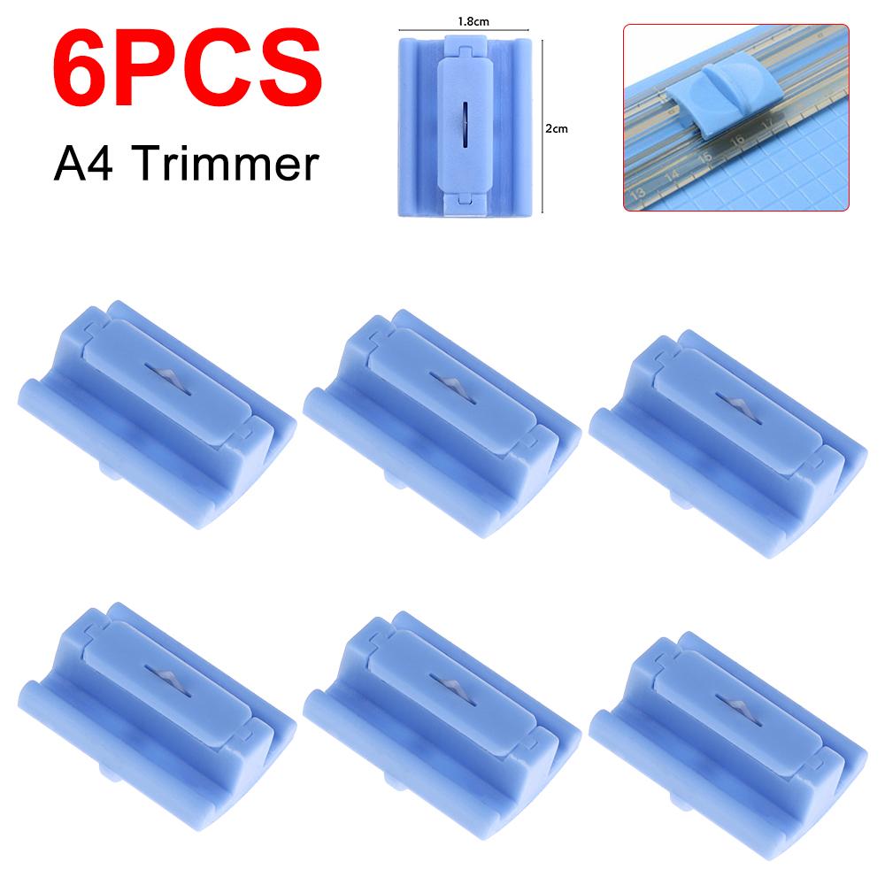 10 Stück A4/A5 Papier Schneiden Ersatzklingen Guillotine Papierschneider mit Ausziehbarer Skala für Fotoschneider Scrapbooking Zubehör