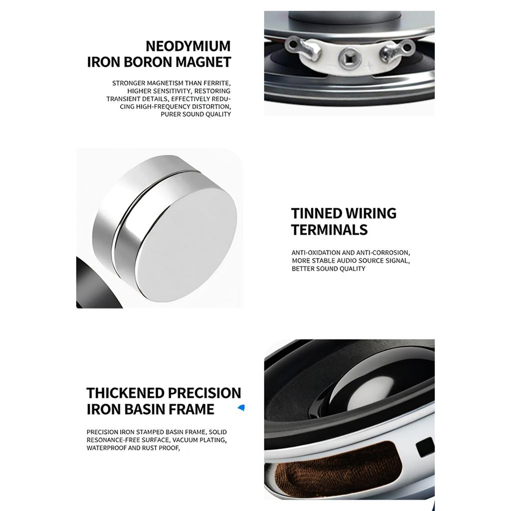 Professional 2inch Full Ranges Speaker 5W Power Rubber Edged Design Loudspeaker For Clear Auditory