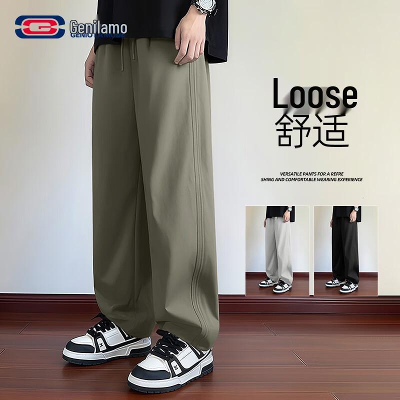 Men s Relaxed Straight-Leg Casual Pants L