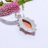 Pink Opal 925 Sterling Silver Pendant V9057, Peach Pendant, Marquish Pendant, Valentin's Day Gift, Gift For Her, Birthday Gift, Handmade Jewelry, Silv