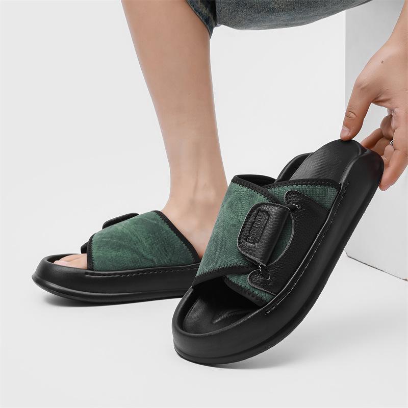 High Quality Men Slippers Men's Summer Outdoor Wear 2025 New Trend Casual Cool Sandals Non-slip Beach Shoes Chanclas De Hombre