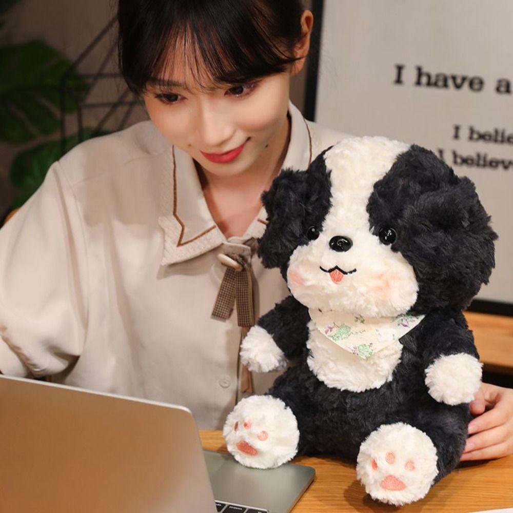 Soft Plush Animal Dog Doll Fluffy Dog Plush Stuffed Toy Cute Puppy Plush Toy  Home Decor