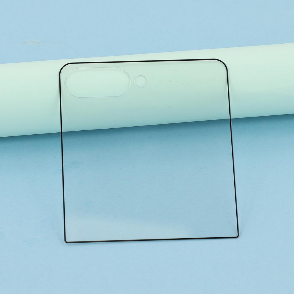 For Samsung Galaxy Z Flip7 5G Rear Small Screen Protector Silk Printing Full Glue Tempered Glass Film