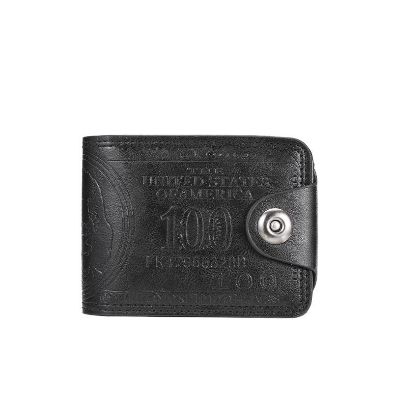 

Мужской кошелек-доллар большой вместимости для трансграничных расчетов с множеством отделений для карт и застежкой