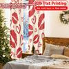 2D Flat Printing  2pcs Kiss Pattern Print Modern Curtains Semi-Sheer Curtains Versatile All for Translucent   Privacy-Enhancing