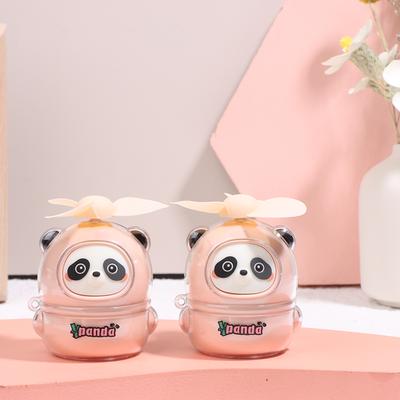 Sevimli Panda Mini El Vantilatörü Soğutucu Taşınabilir Çizgi Film El Tipi USB Şarj Edilebilir Vantilatör Öğrenci Ofis Dış Mekan Yaz