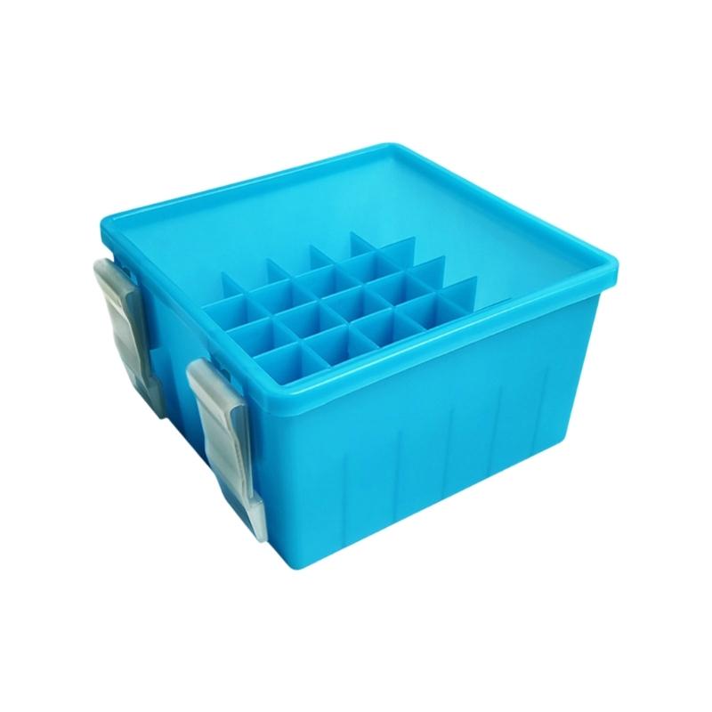 

Fish Baits Holder Case Fishing Tackle Organizers Fishing Box Lined Box Baits Container Night Fishing Baits Storage Box темно-синий
