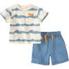 David Bella Sommer-T-Shirt & Jeans Set für Jungen