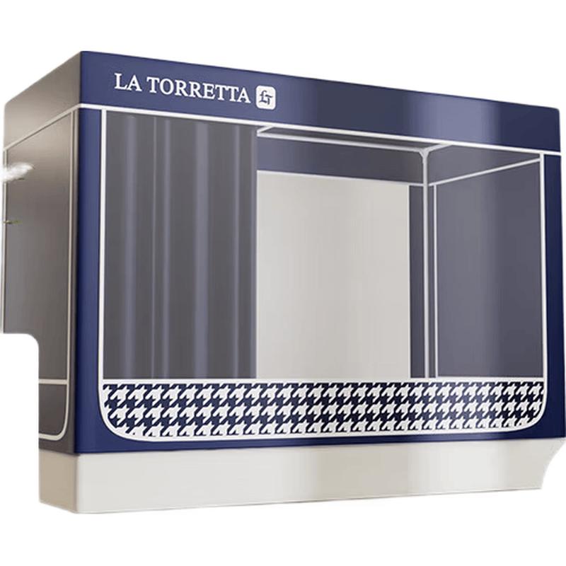 La Torretta Student Dormitory Blackout Bed Curtain with Mosquito Net Lower Bunk (90x190x90cm)