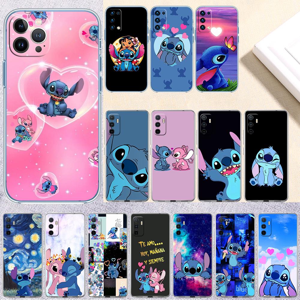 Cartoon Stitch Durchsichtige Handyhülle für Motorola Moto G10 G20 G30 G31 G32 G34 G35 G41 G42 G50 G51 G52 G55 G60 G60S